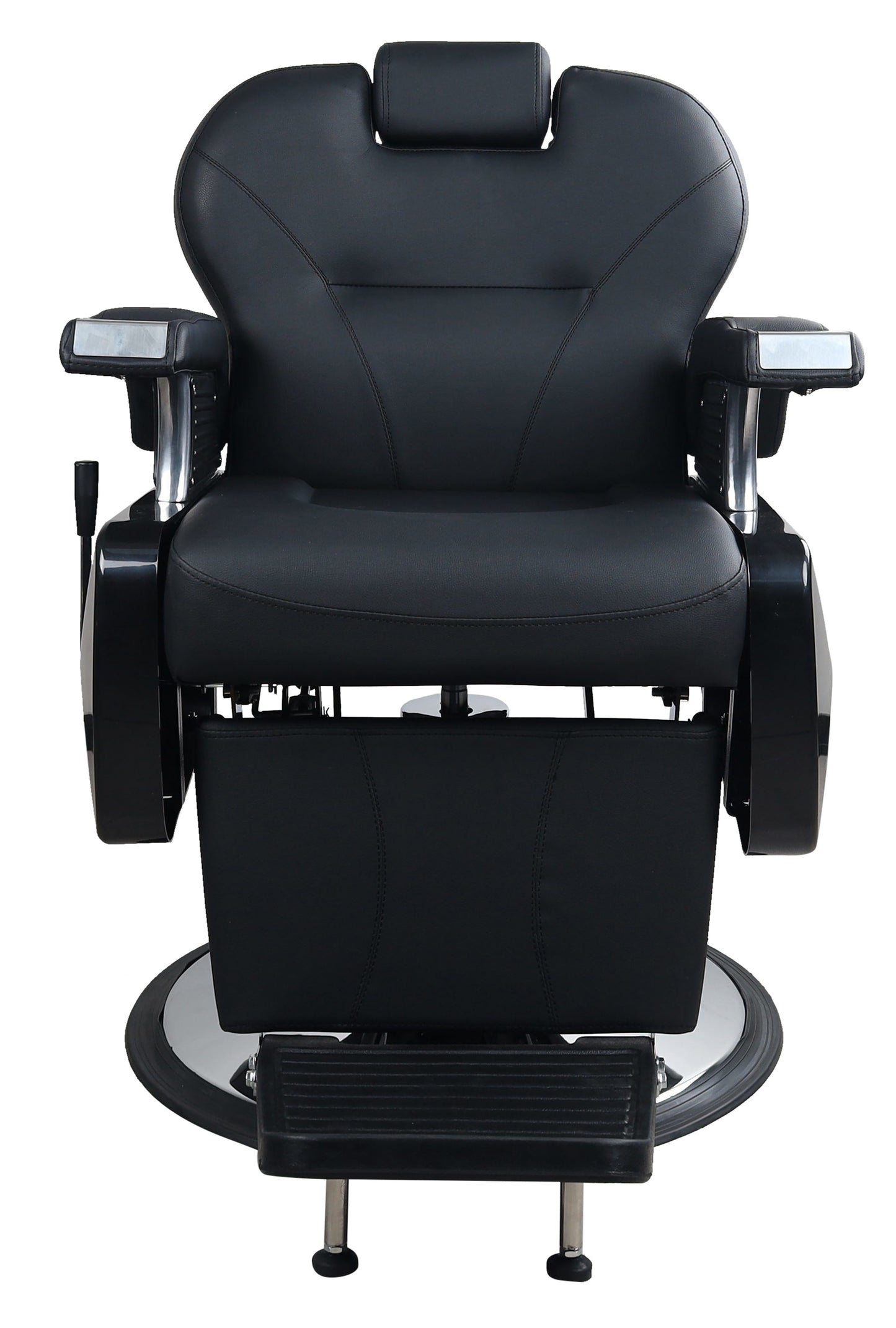 Premium Extra Wide Hydraulic Black Barber Chair - BC601