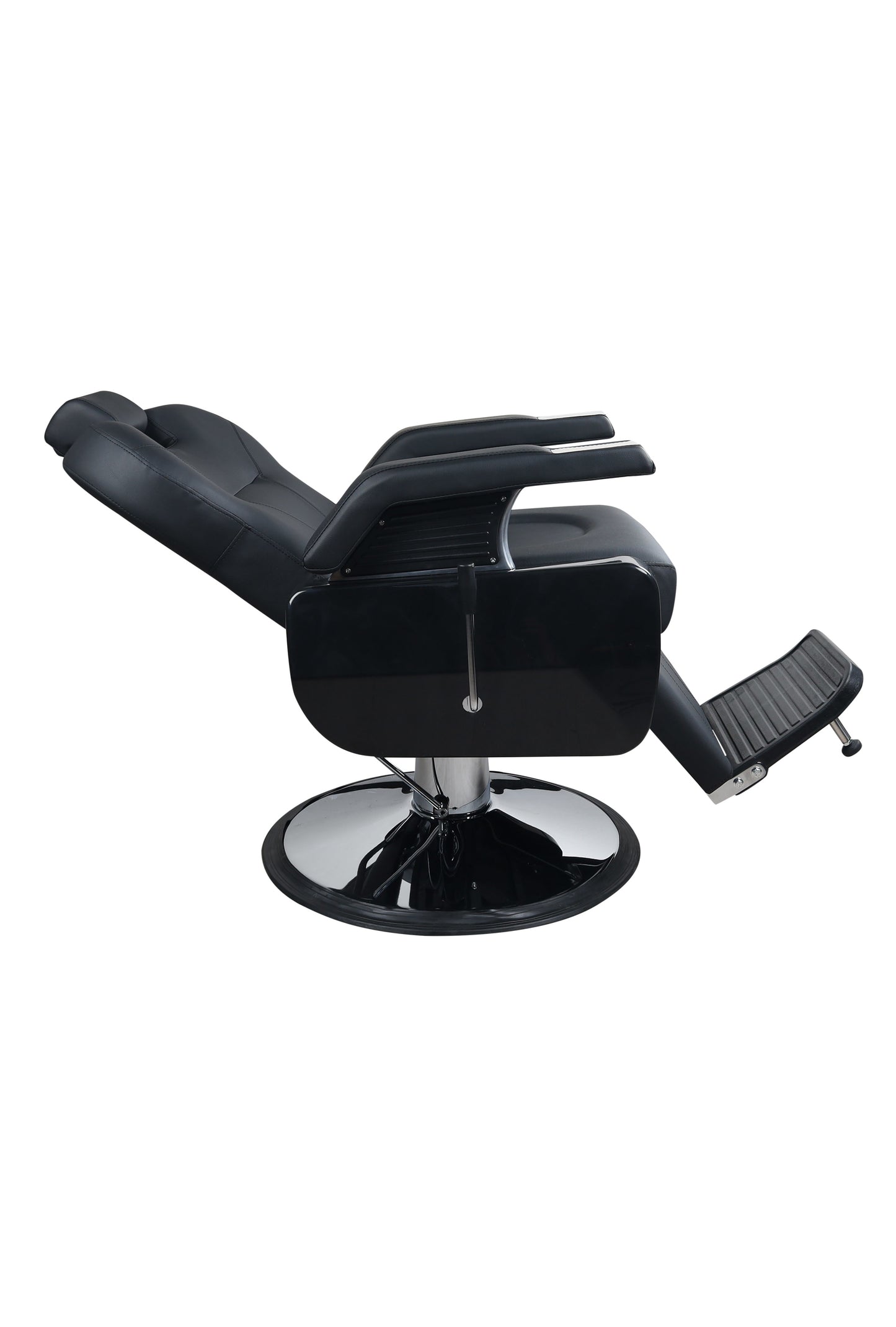 Premium Extra Wide Hydraulic Black Barber Chair - BC601