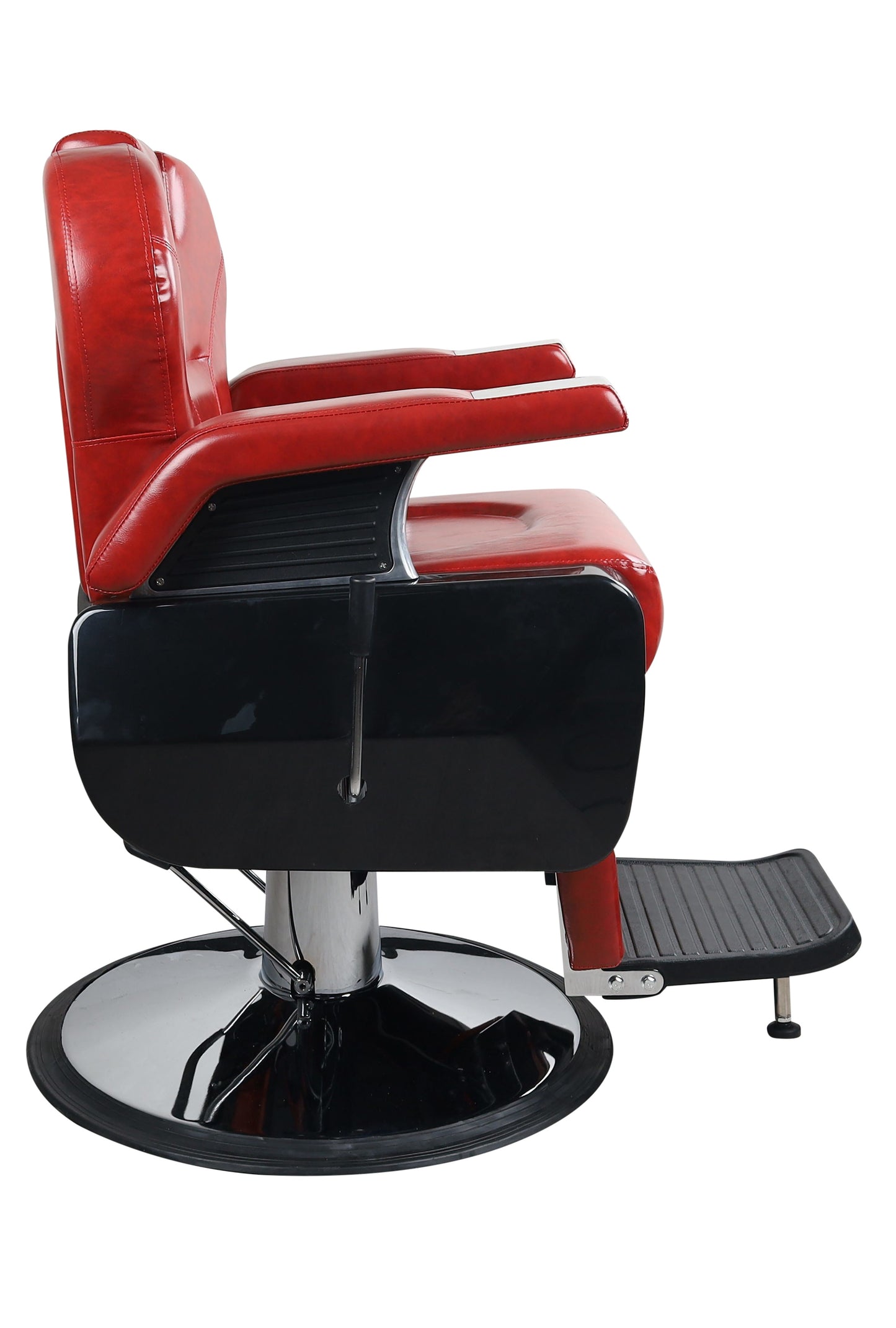 Premium Extra Wide Hydraulic Red Barber Chair - BC602