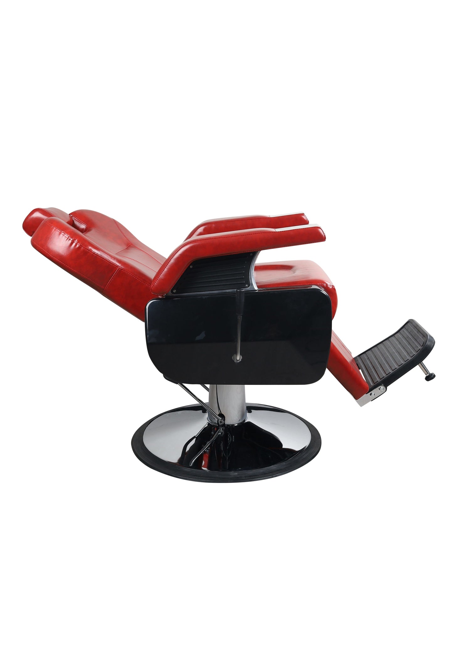 Premium Extra Wide Hydraulic Red Barber Chair - BC602