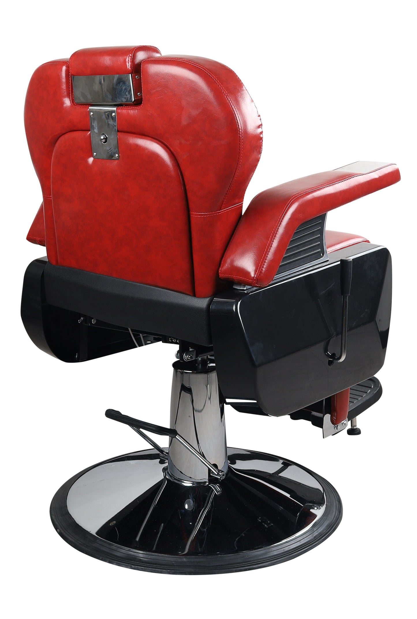 Premium Extra Wide Hydraulic Red Barber Chair - BC602