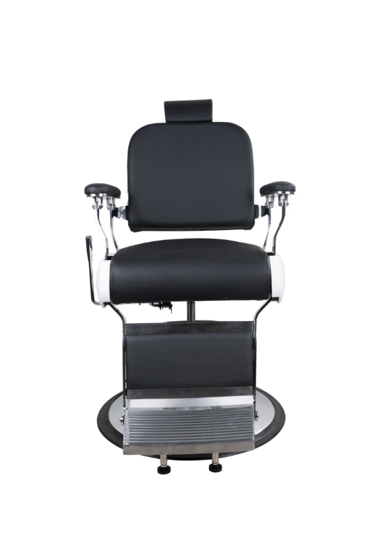Premium Modern Hydraulic Black & White Barber Chair - BC631