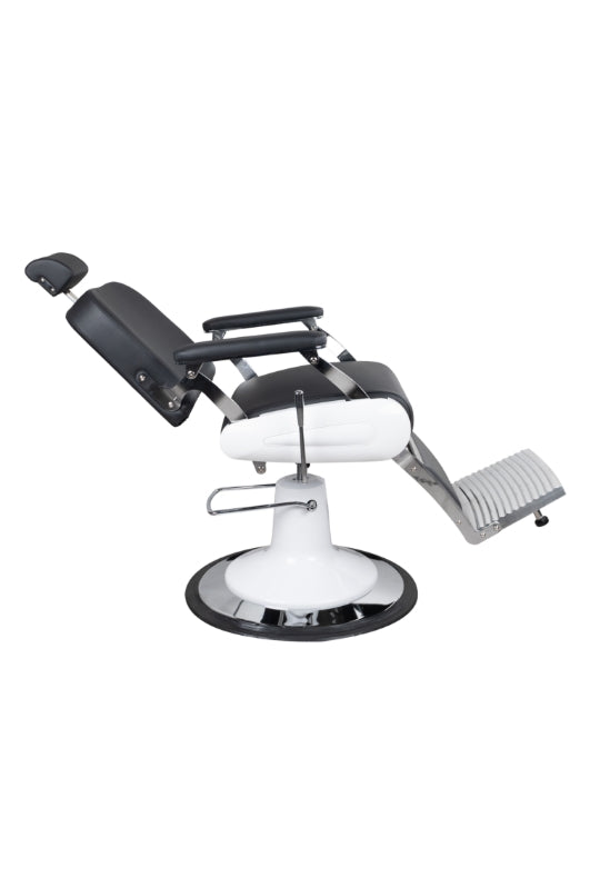 Premium Modern Hydraulic Black & White Barber Chair - BC631