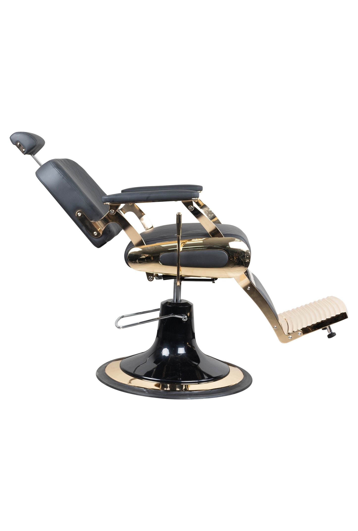 Premium Modern Hydraulic Black & Golden Barber Chair - BC632