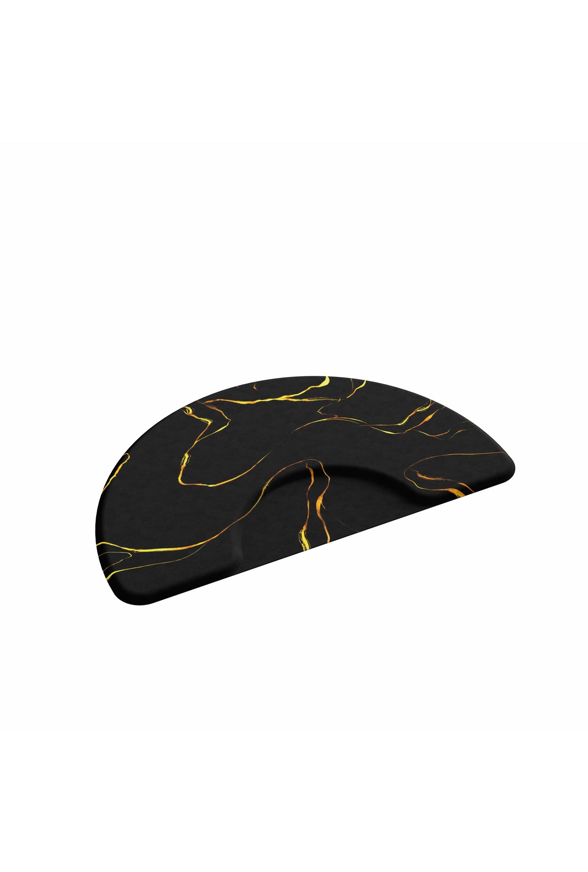 Semi-circle 3' x 4.5' Anti Fatigue Floor Mat With Golden Pattern - BC111-1