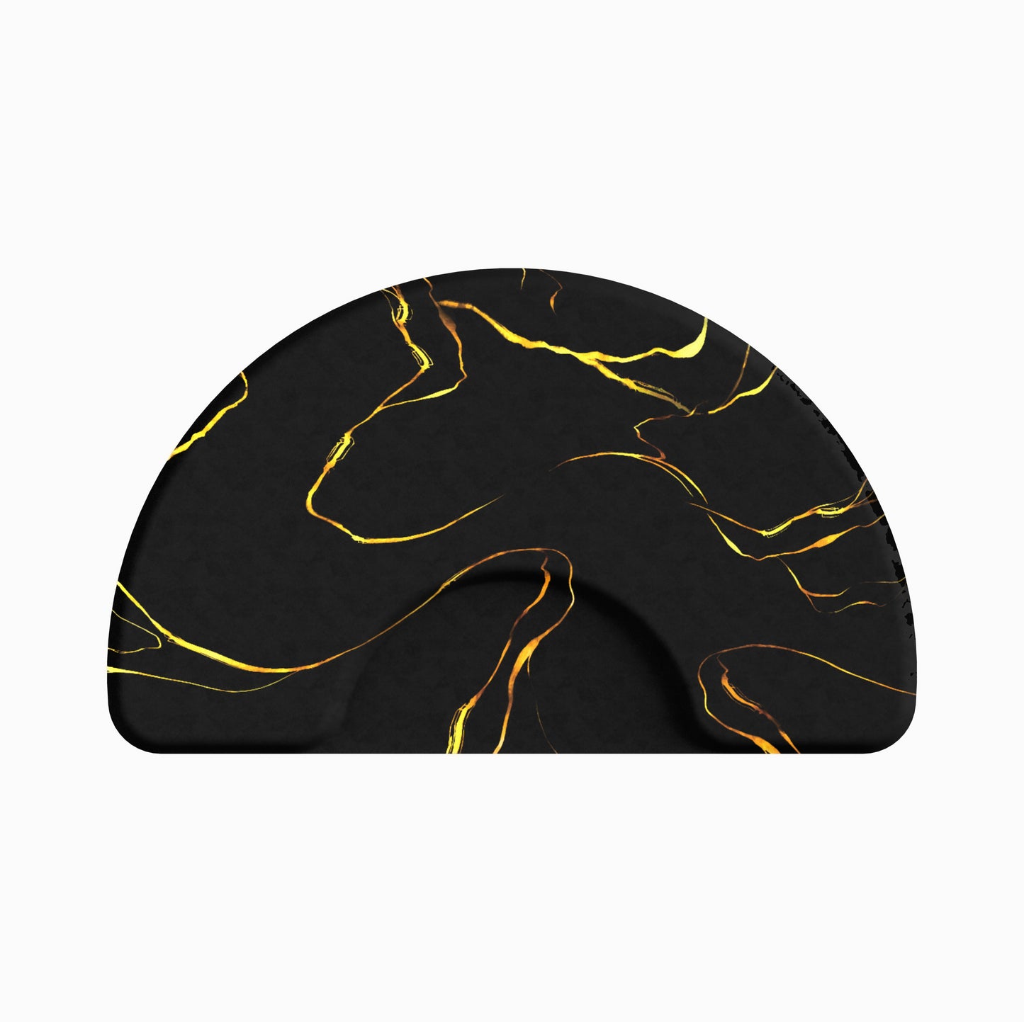 Semi-circle 3' x 4.5' Anti Fatigue Floor Mat With Golden Pattern - BC111-1