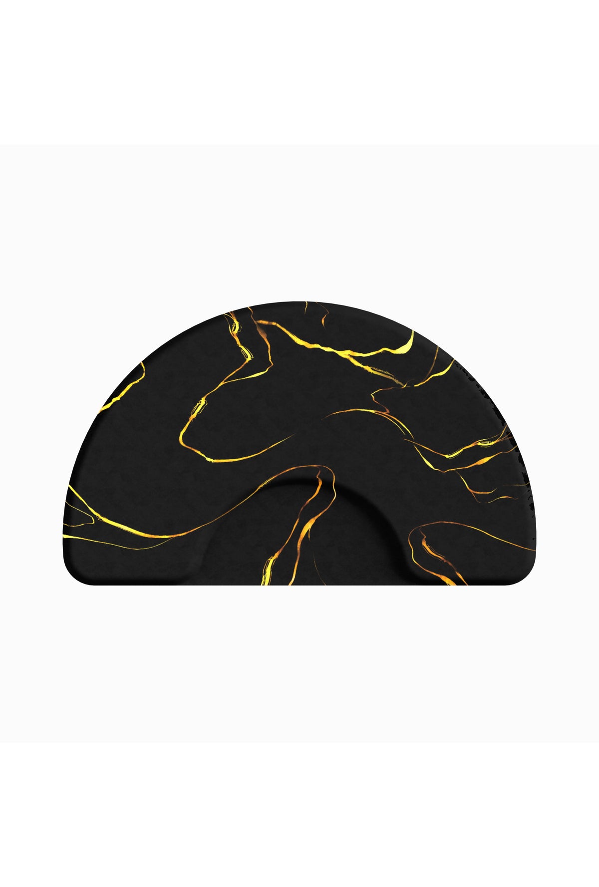Semi-circle 3' x 4.5' Anti Fatigue Floor Mat With Golden Pattern - BC111-1