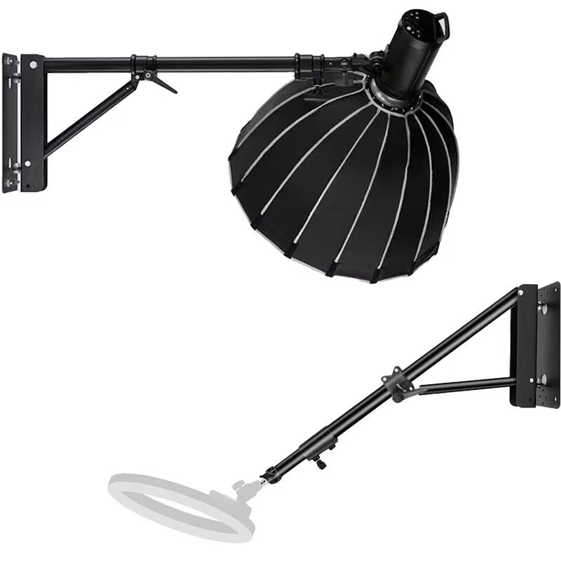 Heavy-Duty Wall Mount Triangle Boom Arm 51.18inch/130cm For Barbershop Ring Light-RL001