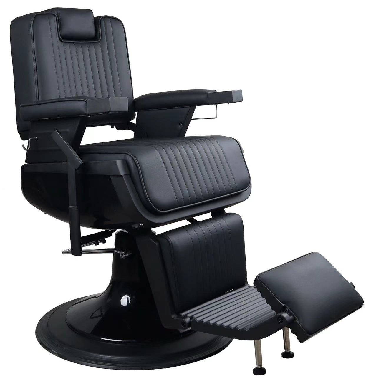 Antique High Class Heavy Duty Swivel Alexander Whole Black Barber Chair- BC671N