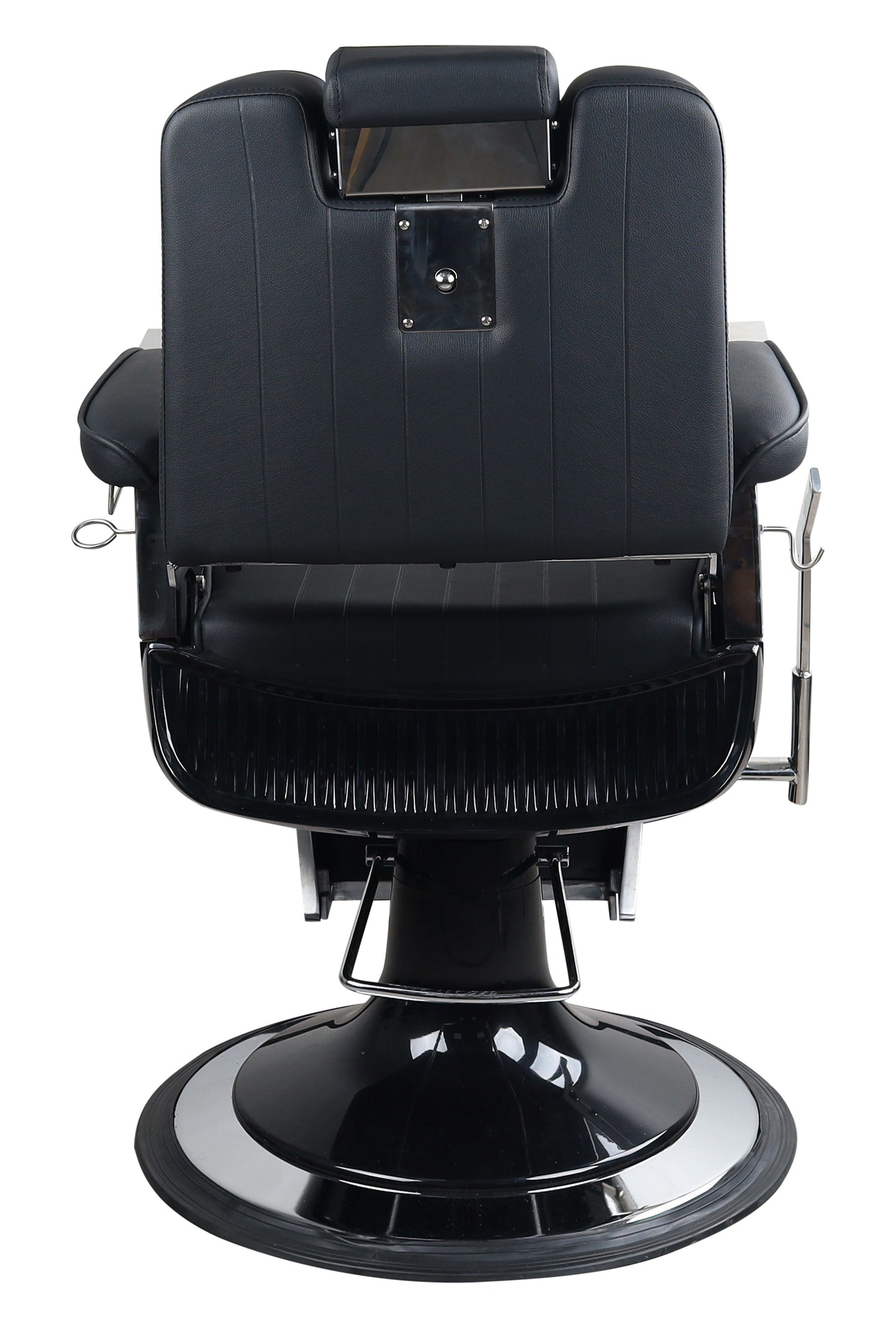 Antique High Class Heavy Duty Swivel Alexander Black Barber Chair - BC671