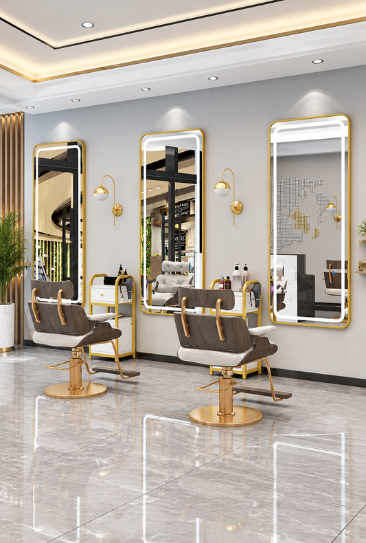 Rectangular 67x28 inch Full Length Wall Mounted 3 Colors LED Light Mirror For Beauty Salon/Barbershop